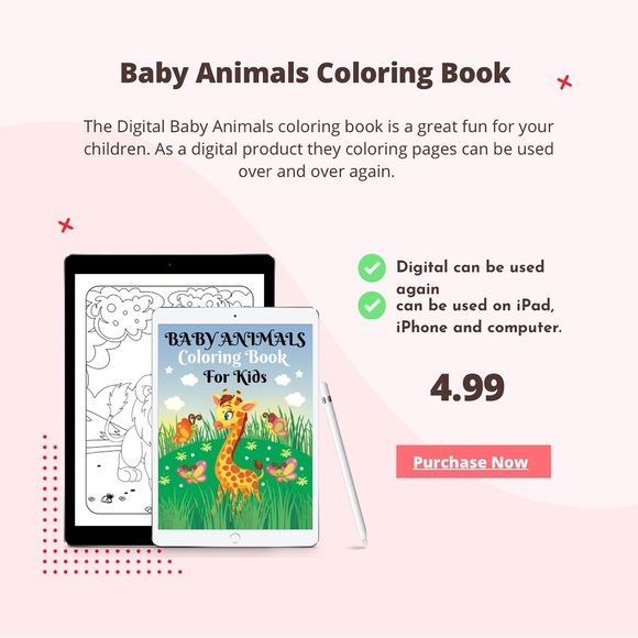 Childrens digital coloring book - Picture 1 of 4